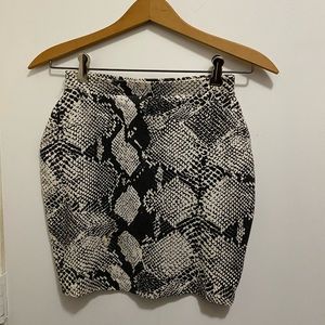1980s Punk Vintage Bodycon Miniskirt S/XS